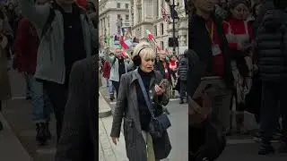 Protest regarding Iran at Downing Street, London