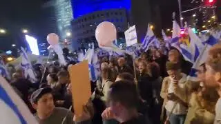 Mass protest in Tel Aviv Israel #israel #telaviv #news #protest