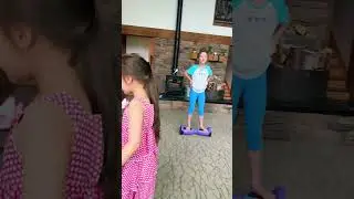 Amazing Cute Girls Riding Hoverboard Adventure! #shorts #hoverboard #fun #girls #kids #playing