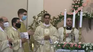 La prima Messa presieduta da Padre Salvatore Catanese nella Chiesa Madre di San Pier Niceto (ME)