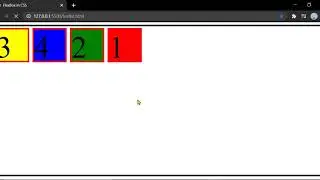 CSS flexbox, flex-items, order property explained, #19 CSS