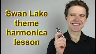 Swan Lake theme classical harmonica lesson for C harmonica + free tab (Tchaikovsky)