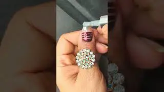 Begginers friendly easy nail art design 🤩 #nailarttutorial #postviralシ #nails #nailpolish #nailart
