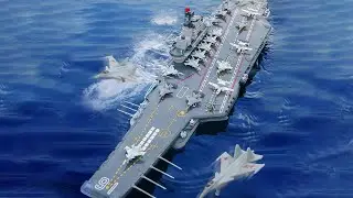 Large 4 Channels RC Aircraft Carrier Toy, Battleship Toy Model Boat JY-9801