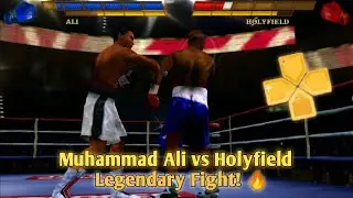 Fight Night Round 3 PSP: Muhammad Ali vs Holyfield | Legendary Boxing Match !!!