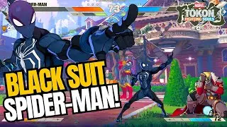 Black Suit Spider-Man Goes Wild! | Marvel Tokon Fighting Souls Beta Multiplayer Match