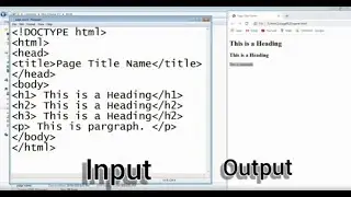 Learn Simple HTML Program || HTML Notepad || Html Full Course
