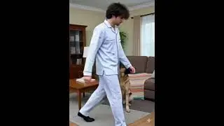 Dog realizes owner is actually leaving the house 😭 #dogs #funnydog #dogreaction
