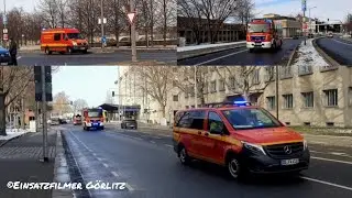 Wohnhochhausbrand in Dresden-Johannstadt🔥 | ELW-US, HLF 10 & Kurzzug der Berufsfeuerwehr Dresden FW2