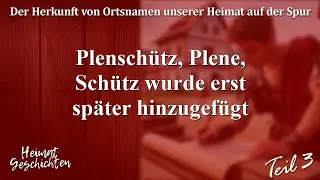 Plensch&uuml;tz, Plene, Sch&uuml;tz wurde erst sp&auml;ter hinzugef&uuml;gt