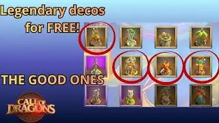 FREE LEGENDARY DECOS!! Only 3 tho :( Checking New Events | Call of Dragons