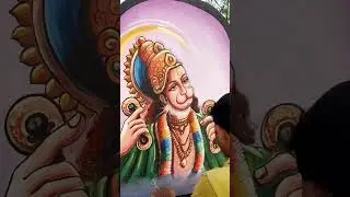 Hanuman ji ka wall painting