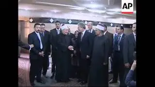 Blair arrives for peace talks; meets Grand Imam of al-Azhar Mosque
