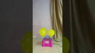 🟡🟡ASMR SOUND YELLOW BALLOON BLOW UP WITH MACHINE #asmr #satisfying