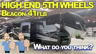 High End 5th Wheel Campers. Ep3. Van Leigh Beacon 41FLB.  Tall Man's Headache :(