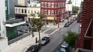 Район queens, 39th Avenue. Вид на Манхэттон