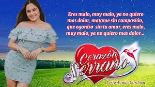 Malo muy malo - Corazón Serrano - Letra Lyrics✅|Lesly Aguila Cordova