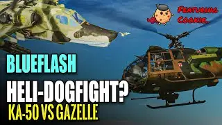 dcs world - blueflash helicopter dogfight 2x Russian Ka-50 vs SA-342 Gazelle - feat cookie