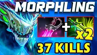 x2 Butterfly + Khanda Morphling Morphling 37Kills Insane Burst Damage One Shot Dota 2