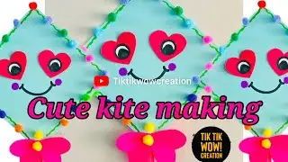 DIY Kites For Makar Sankranti (Easy Kite Making) | paper craft | makar sankranti craft ideas | craft