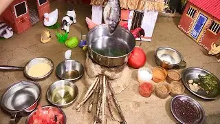 Miniature Fish Cooking | Satisfying Tiny Food Recipe | Miniature fish cooking
