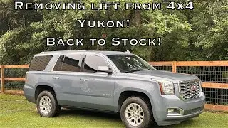REMOVING A 7-9&rdquo; MCGAUGHYS LIFT ON A YUKON! | NEW TRUCK REVEAL | BBP SHOP VLOG 