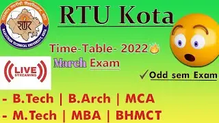 Live🛑 : RTU odd sem exams 2022 update🔥| RTU Exam Update