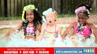 Brighten up your swimming pool with rainbows! Island Recreational