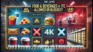 Food & Beverages &ndash; ITC eligibility only if statutorily mandated