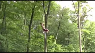 Climbing 25 ft. rope no legs!