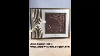 Stampin Up Heat and  Dry Embossed Card Using Adhesive Sheets