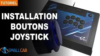 Joystick Cor&eacute;en et boutons Seimitsu Alutimo sur fightstick Alpha de Hori