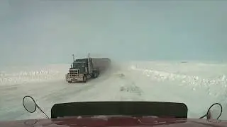 2020 Ice roads, Yellowknife, NT. Portage 49 to the Ekati turnoff