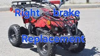 Rosso electric atv Brake handle replacement procedure (Right side handle)
