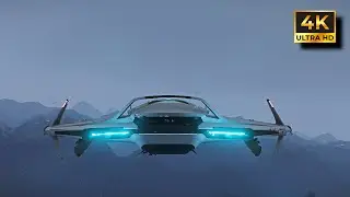 Flying Through a Snowy Christmas &mdash; Star Citizen Relaxing Exploration (4K)