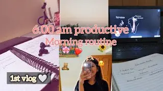 6:00 am morning study vlog📚#studyvlog#dailylife #morningroutine #studywithme
