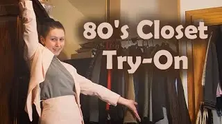 Trying on My Mom's 80's Closet