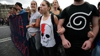 Students across Italy protest austerity measures