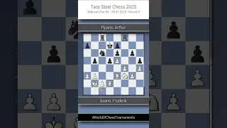 GM Frederik Svane vs IM Arthur Pijpers | Tata Steel Chess 2025 | Round 9 #chess #shorts