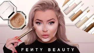 RIHANNA, GIRL... FENTY BEAUTY CONCEALER & SETTING POWDER REVIEW