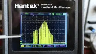 Hantek 2D72 Handheld oscilloscope - displaying Bode Plots