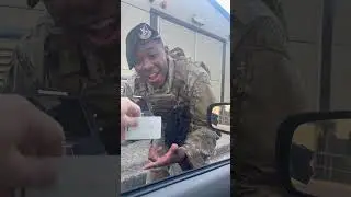 When someone covers the barcode on their military ID