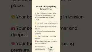 Balance Slowly Replacing Constant Strain