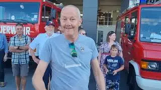 Drehleiter-Empfang am 29.06.2023, Feuerwehr Ostermiething