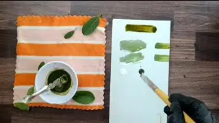 How to make natural green colour || from home || # natural paint #colors 🌿🌿🌿🌿