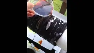 Shibori dyeing, pole wrap
