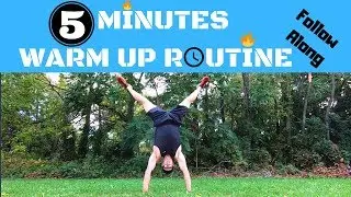 5 Minutes Simple & Easy Outdoor *WARM UP* Routine - Follow Along