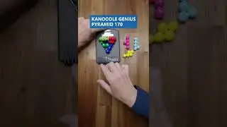 Blue And Red First To Build Pyramid 170 #kanoodle #solvingpuzzles @youtubecreators #YouTubeHighFive