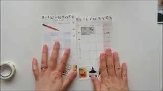 Month on 2 Pages Decorating: Theme: Stationary and Writing