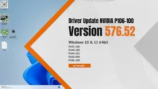 Cara Install Driver Update NVIDIA P106-100 Versi 576.52 | VGA Mining for Gaming | @VersusID